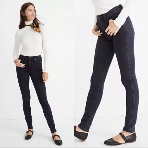 Madewell 10" High-Rise Skinny Jeans Eclipse Wash - Picture 1 of 13